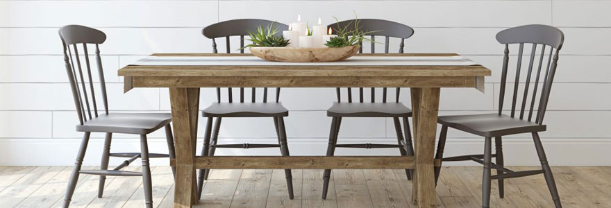 Tables de salle à manger en bois massif